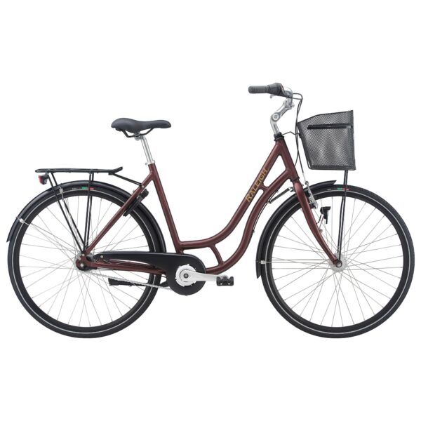 Raleigh Classic Alu Dame 7 Gear Mat Mørk Bordeau