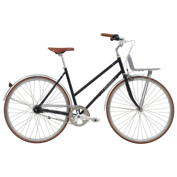Raleigh Yate Cargo Dame mat sort 7 indvendige shimano Gear – city retro