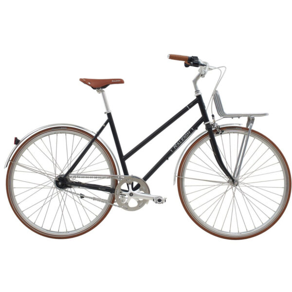 Raleigh Yate Cargo Dame mat sort 7 indvendige shimano Gear - city retro