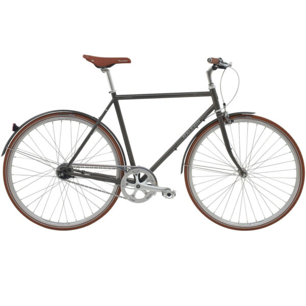 Raleigh Kent Herre Matt Grå Brun 7 indvendige shimano Gear - city bike