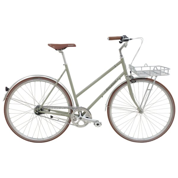 Raleigh Yate Cargo Dame 7 Gear Blank Lys Grå