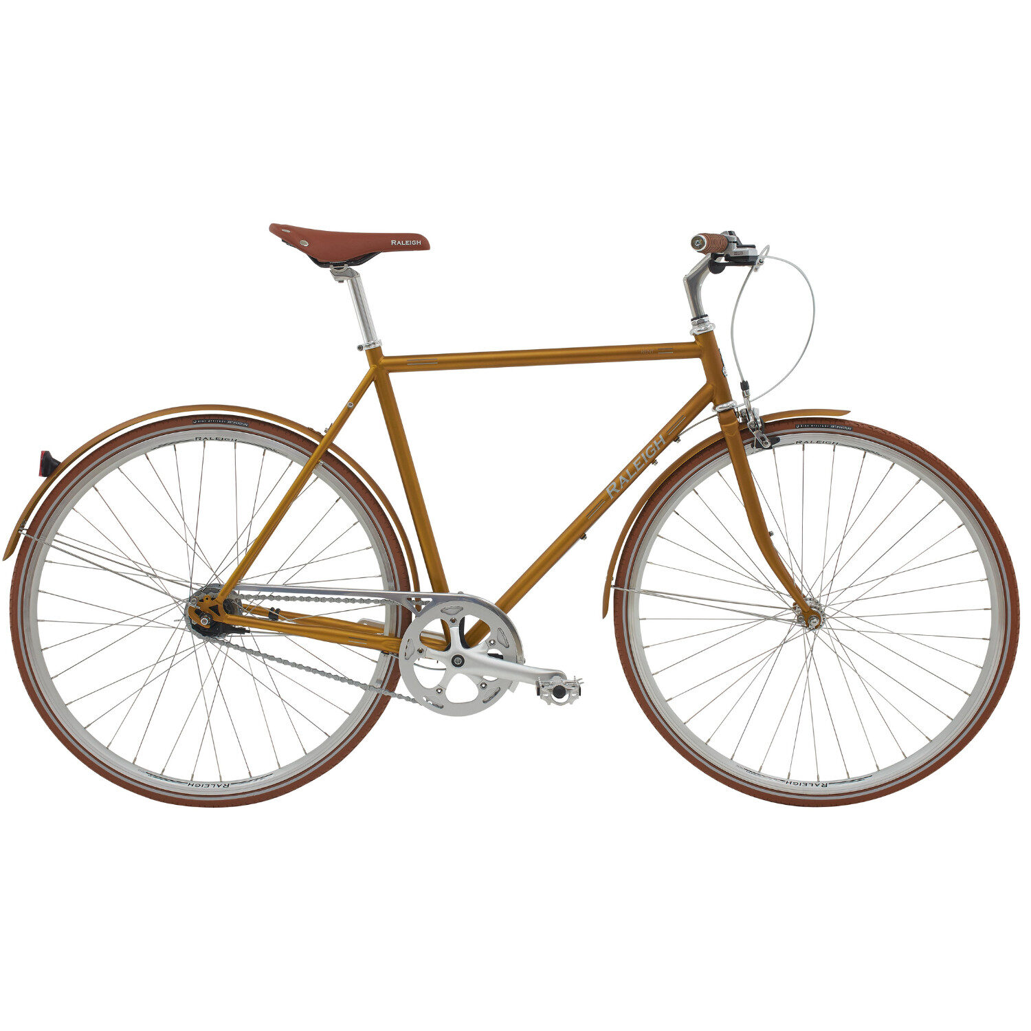 Raleigh Kent Herre Matt Bronze 7 indvendige shimano Gear - city bike