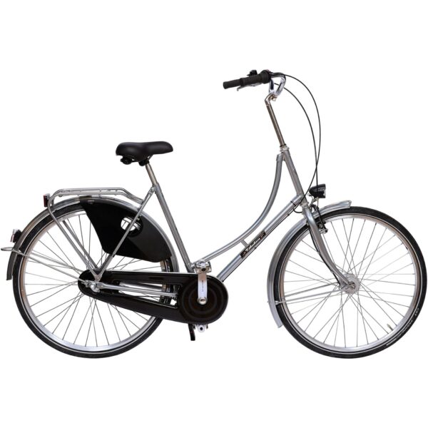 København Damecykel 3 Gear dynamolys for/bag Sølv