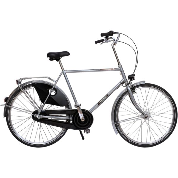 København Herrecykel 3 Gear dynamolys for/bag  Sølv