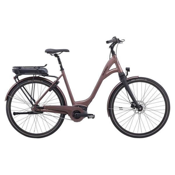 MBK Superbe 4 Dame 7 Gear Shimano Nexus blank mørk rosa incl. 400w