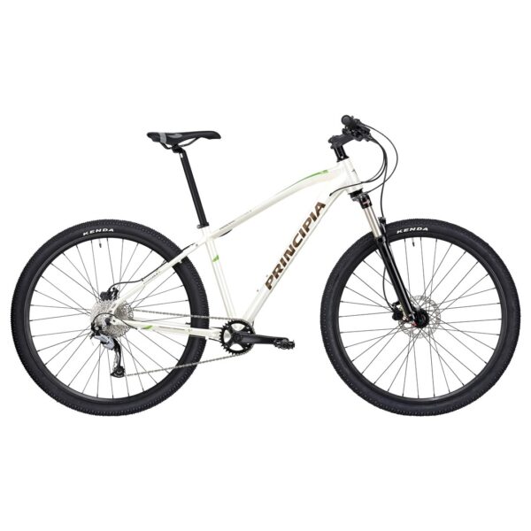 Principia MTB A5.9 Deore 1x10sp Susp. mat hvid m. brungrøn