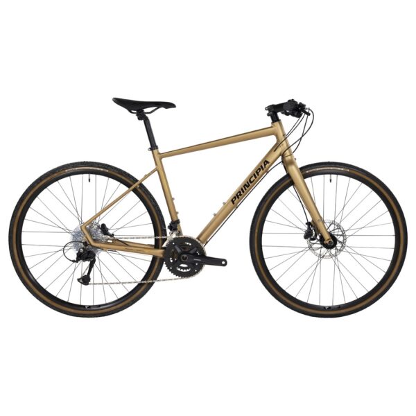 Principia Gravel H10 Unisex 18 Gear Shimano Acera mat guld