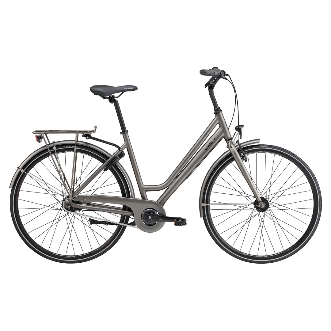 Winther 1 Dame 7 Gear Shimano Nexus mat grå brun
