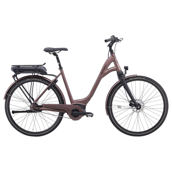 MBK Superbe 4 Dame 7 Gear Shimano Nexus blank mørk rosa incl. 400w