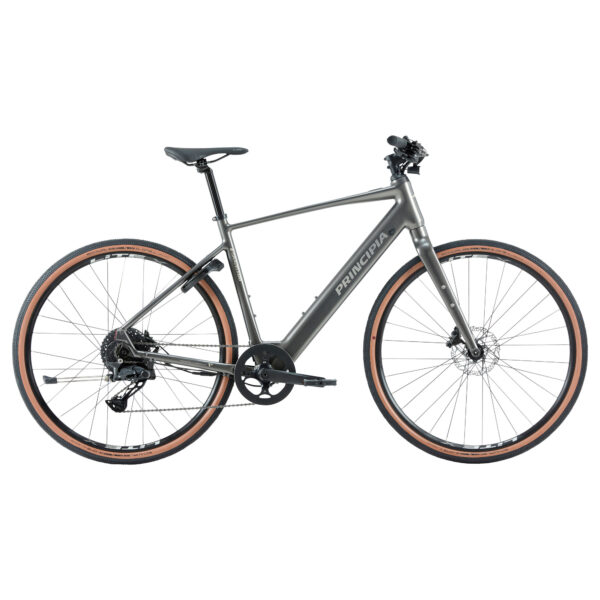 Principia E-Gravel H20 Herre 1x10sp mat grå inkl. batt.