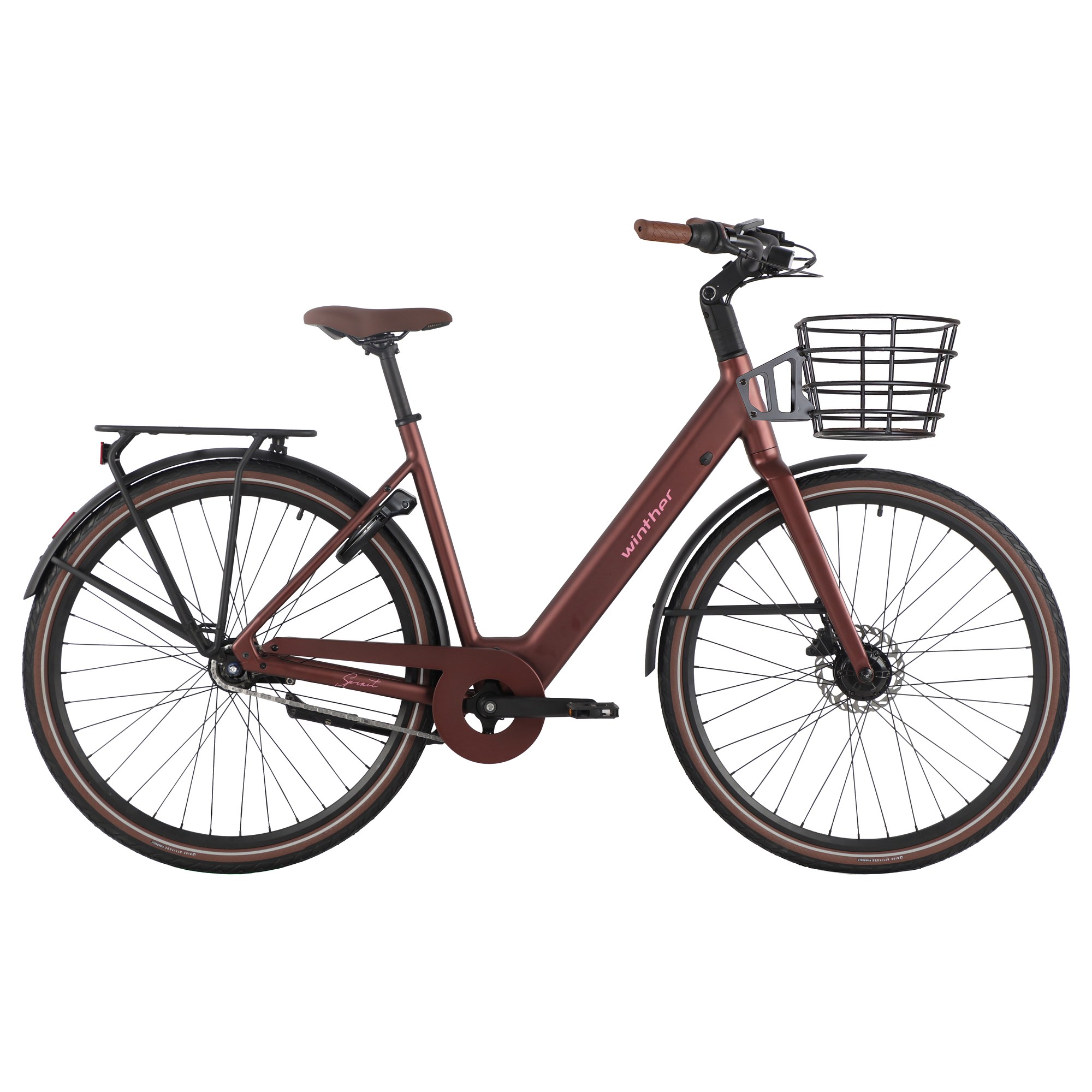 Winther Spirit Unisex 7 Gear mat bordeaux inkl. batt.