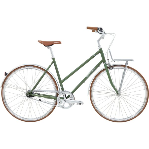 Raleigh Yate Cargo Dame 56 cm 7 gear mat grøn