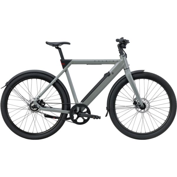 Raleigh One Unisex Elcykel 1 Gear Remtræk Blank Salviegrå
