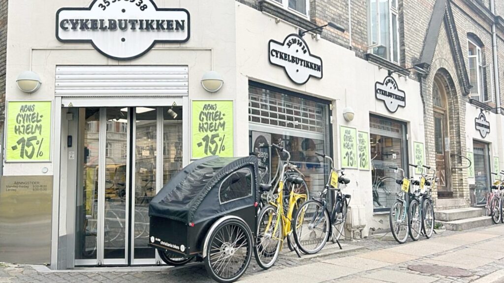 Facaden på Cykelbutikken, Hostrupsvej 3