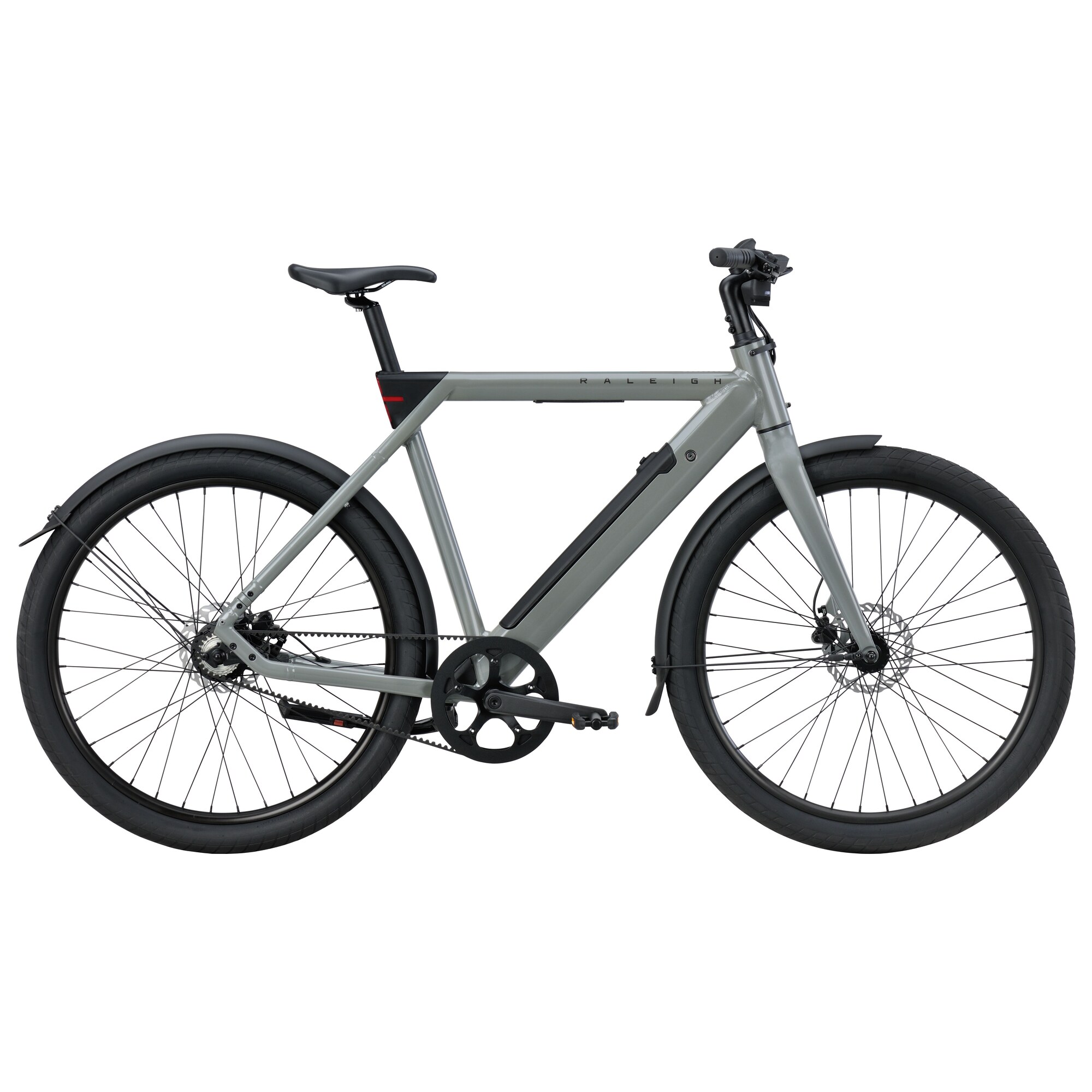 Raleigh One Unisex Elcykel 1 Gear Remtræk Blank Salviegrå