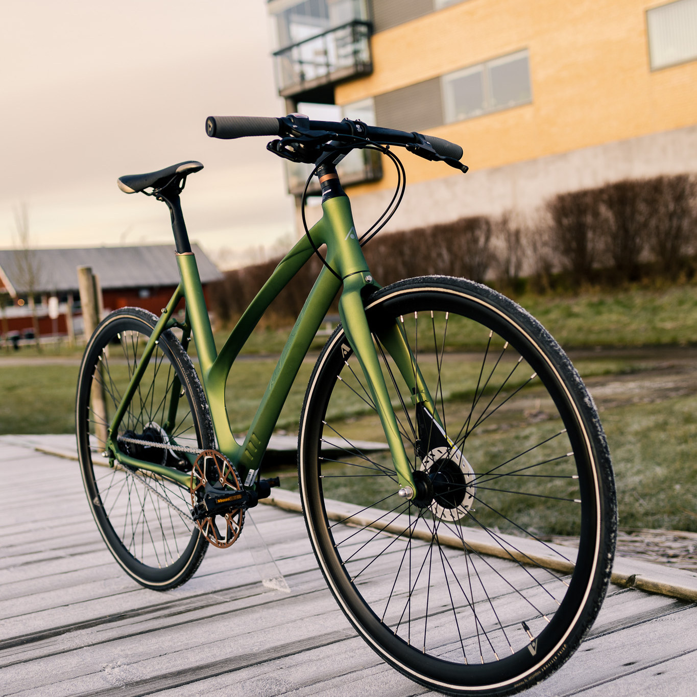 Avenue Broadway Dame 7 gear Nexus mat grøn