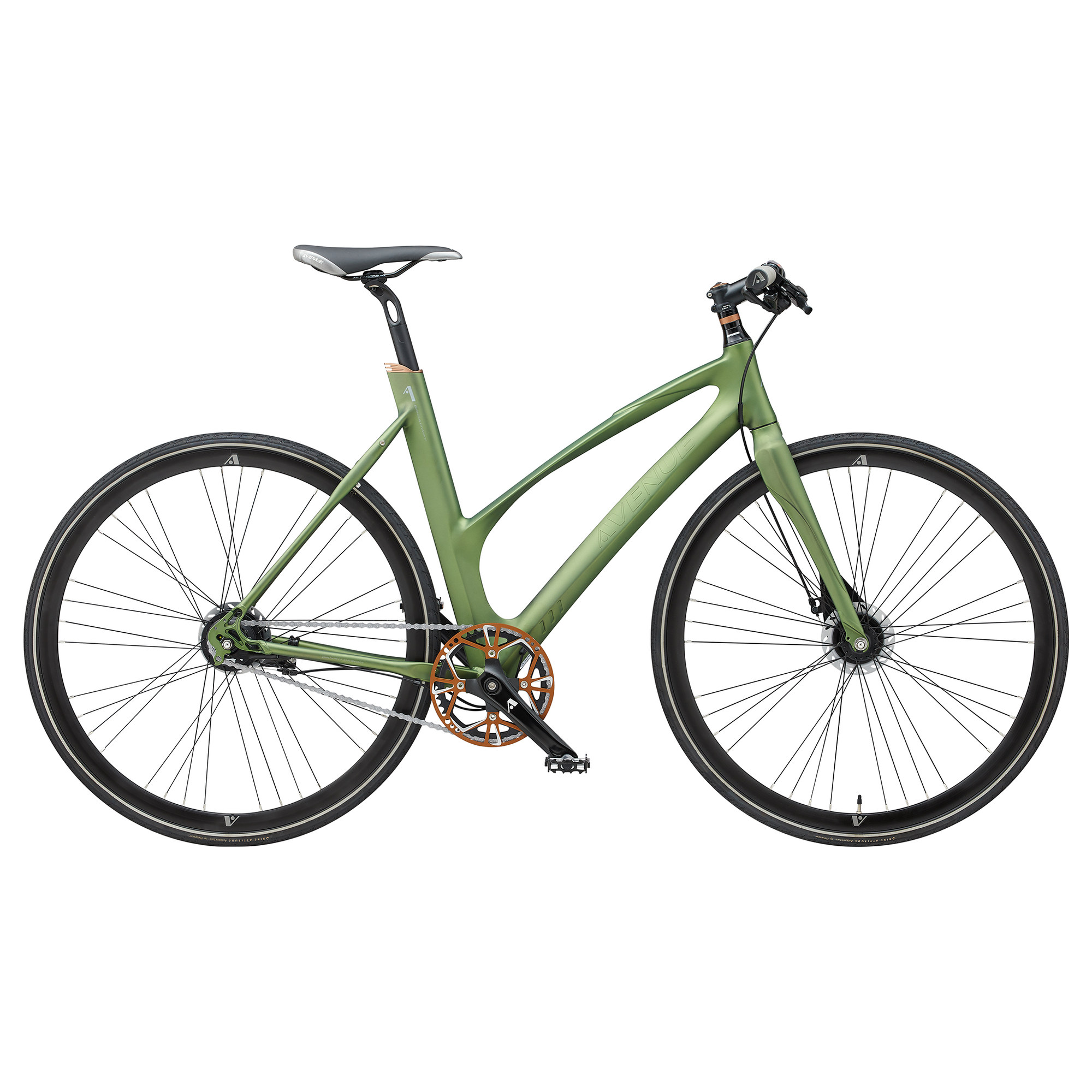 Avenue Broadway Dame 7 gear Nexus mat grøn