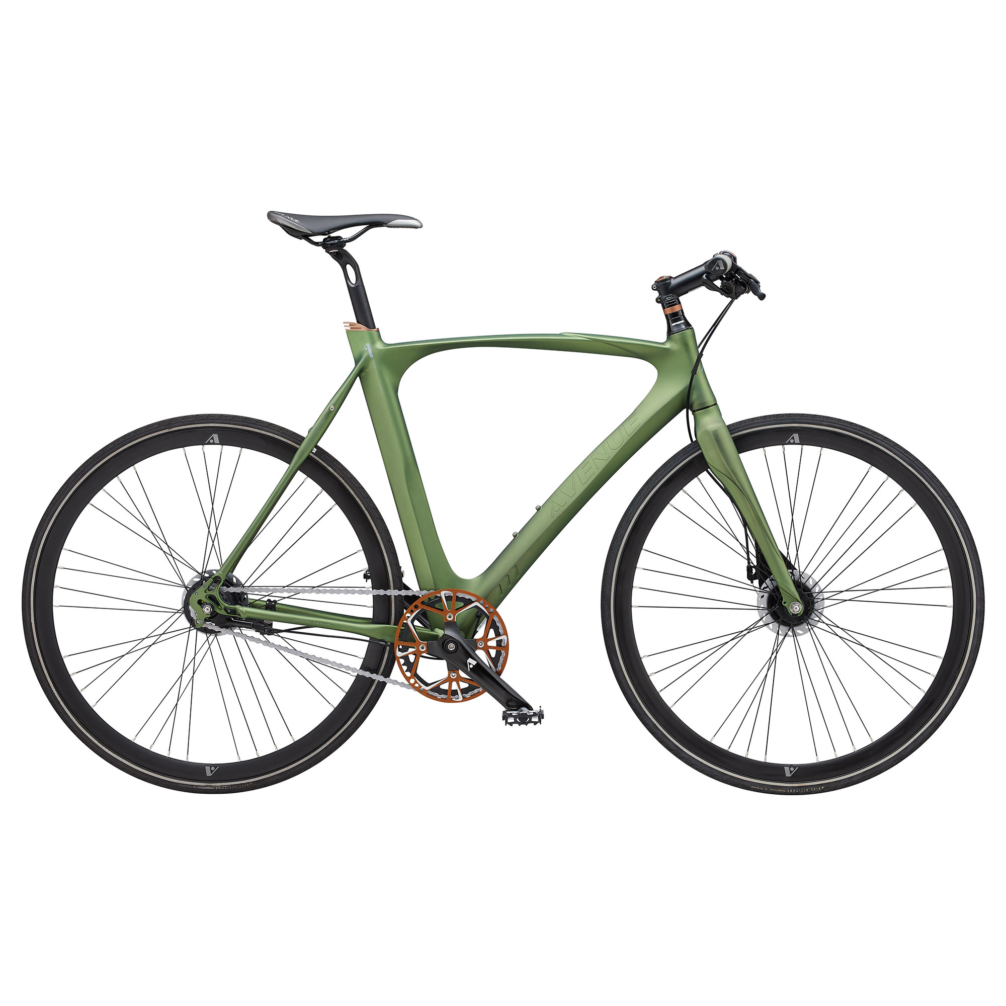 Avenue Broadway Herre 7 gear Nexus mat grøn