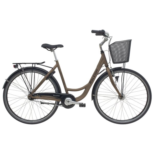 Raleigh Shopping Society Dame 7 Gear Mat Brun